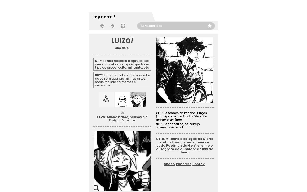 Carrd profile picture for @luizo